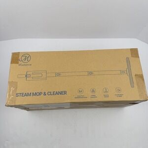 Mistsince Steam Mop & Cleaner 2-In-1 Handheld 3 Levels 1200W White Open Box